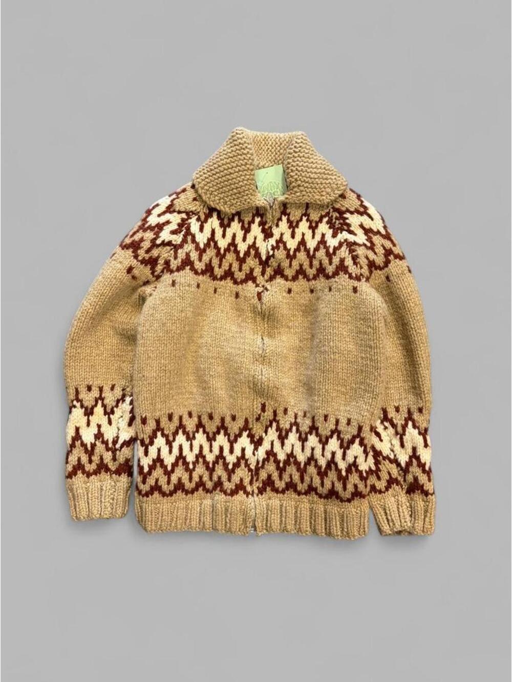 1970s Cowichan Wool Knit